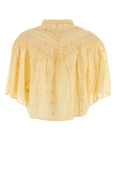 Shop Isabel Marant Étoile Isabel Marant Etoile Woman Yellow Cotton Safi Blouse