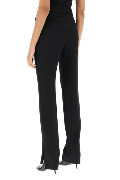 Shop Jacquemus 'le Pantalon Tibau' Slit Pants Women In Black