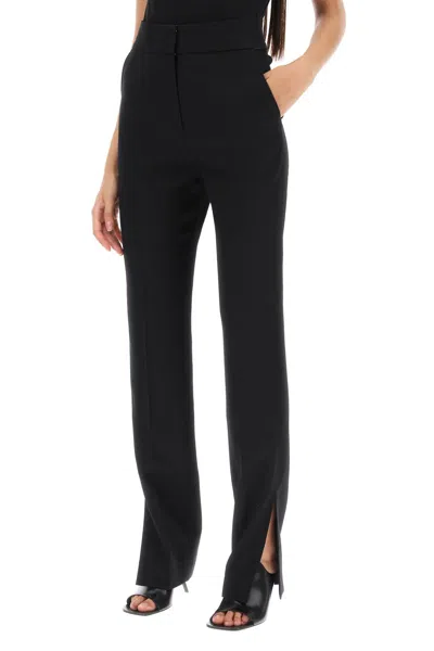 Shop Jacquemus 'le Pantalon Tibau' Slit Pants Women In Black