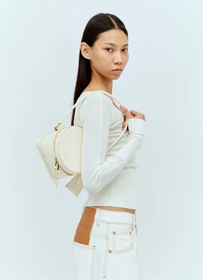 Shop Jacquemus Women Le Vanito Shoulder Bag In Cream