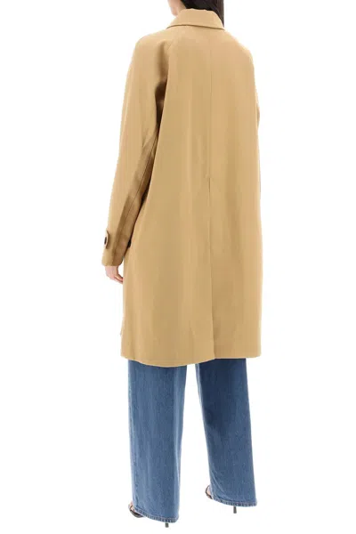 Shop Totême Toteme Organic Cotton Car Coat For Men Women In Cream