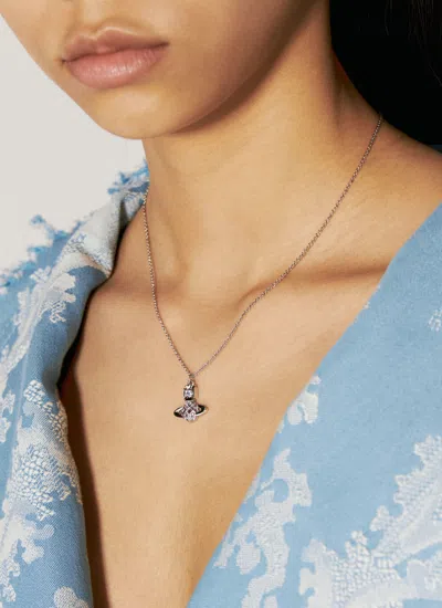 Shop Vivienne Westwood Women Willa Bas Relief Necklace In Silver