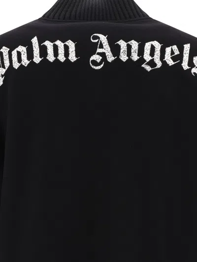 Shop Palm Angels "varsity Monogram" Bomber Jacket
