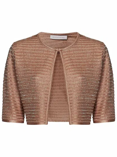 Shop Antonino Valenti Cardigan Linda Carrara  In Nude