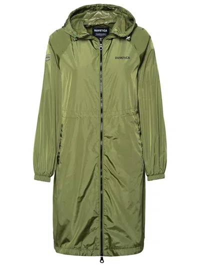 Shop Duvetica 'risna' Green Polyamide Raincoat