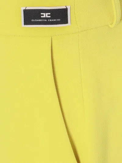 Elisabetta Franchi Yellow Trausers In Yellow