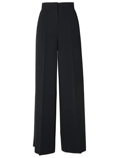 Shop Max Mara Black Triacetate Blend Trousers