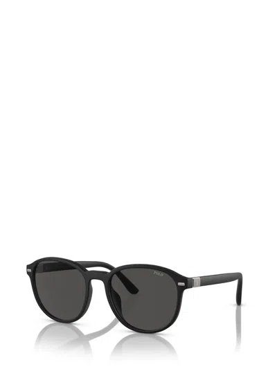 Shop Polo Ralph Lauren Sunglasses In Matte Black