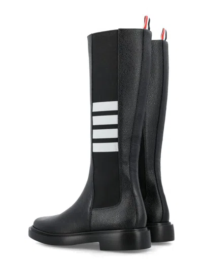 Shop Thom Browne Chelsea Boots In Black