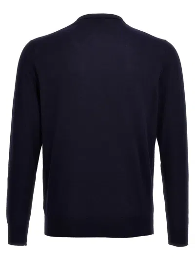 Shop Ballantyne Cotton Sweater In Blue
