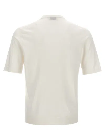 Shop Ballantyne Cotton Sweater In White