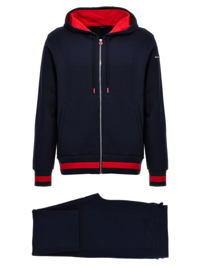 Shop Kiton Cotton Tracksuit In Blue