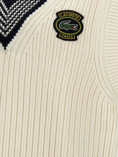 Shop Lacoste Logo Embroidery Vest In Multicolor