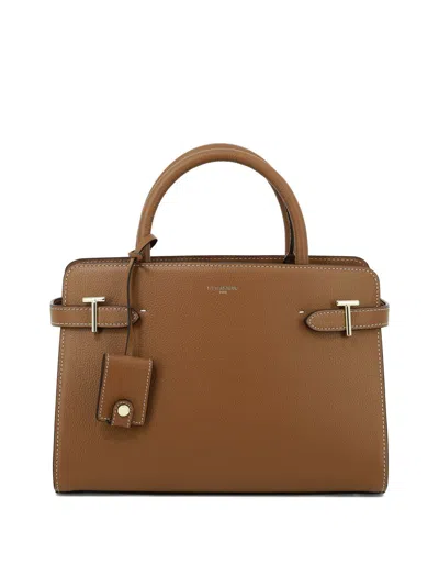 Shop Le Tanneur "emilie" Handbag In Brown