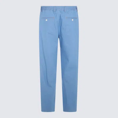 Shop Marni Light Blue Pants In Azure