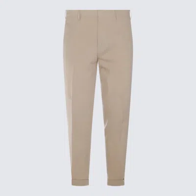 Shop Paul Smith Beige Linen Pants In White