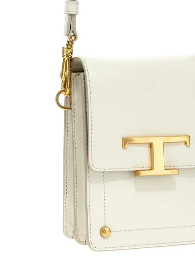 Shop Tod's 't Timeless' Smartphone Crossbody Bag In White