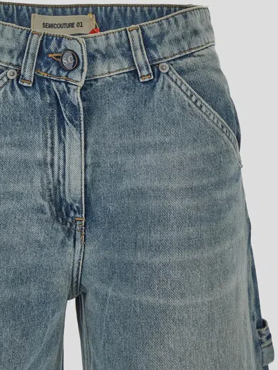 Shop Semicouture Jeans In Stonemedio