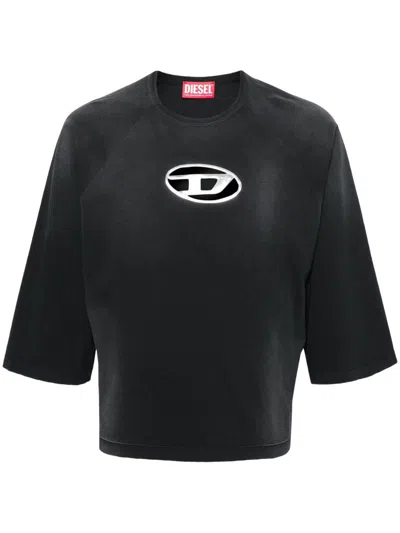 Shop Diesel T-croxt T-shirt In Black