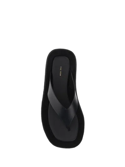 Shop The Row Sandals In Black/black