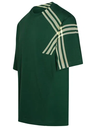 Shop Burberry T-shirts And Polos In Green