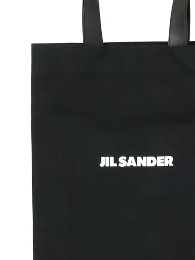 Shop Jil Sander Tote Bag With Logo In Black