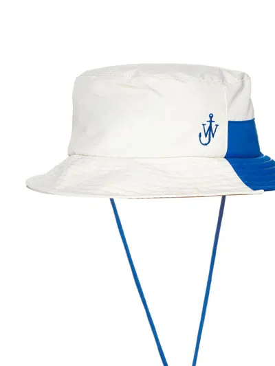 Shop Jw Anderson Hats In Whiteblue