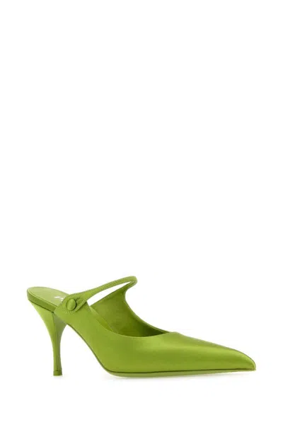 Shop Prada Heeled Shoes In Green