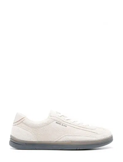 Shop Stone Island Sneakers Beige