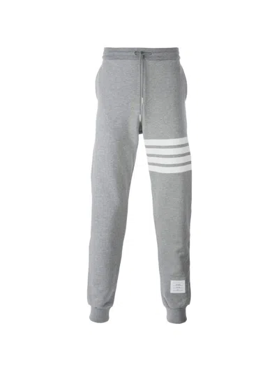 Shop Thom Browne Trousers In Light Grey