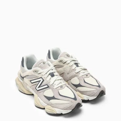 Shop New Balance Low 9060 Light Grey/blue Sneakers