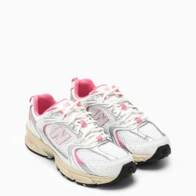 Shop New Balance Low Mr530 White/pink Sneakers