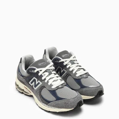 Shop New Balance Low M2002rel Grey/blue Sneakers