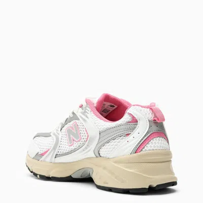 Shop New Balance Low Mr530 White/pink Sneakers