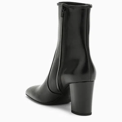 Shop Saint Laurent Ankle Boot In Black