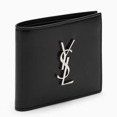 Shop Saint Laurent Bi-fold Wallet In Black