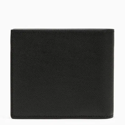 Shop Saint Laurent Bi-fold Wallet With Logo In Black