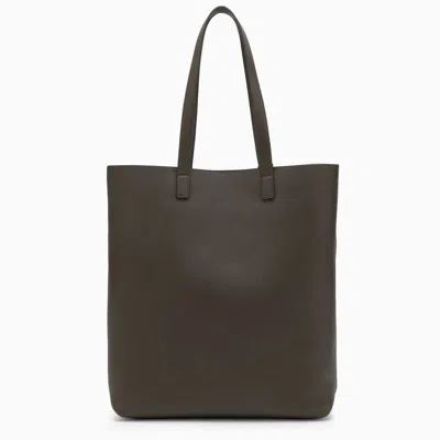 Shop Saint Laurent Bold Khaki Shopping Bag In Green