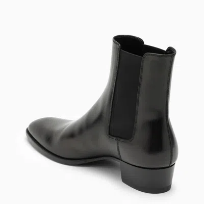 Shop Saint Laurent Chelsea Wyatt Boots In Brown
