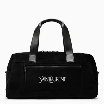 Shop Saint Laurent Duffle Bag With Logo In Black