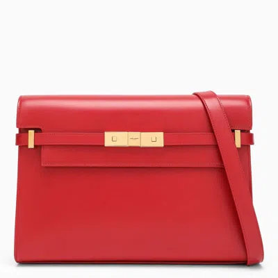 Shop Saint Laurent Manhattan Shopping Bag In Red