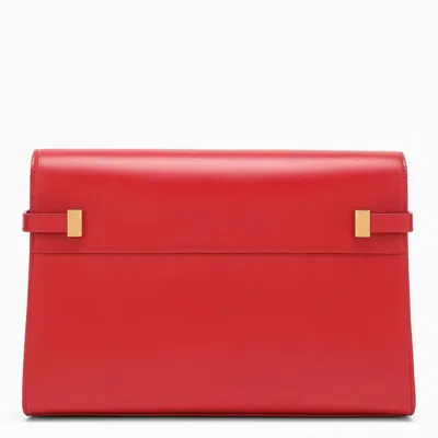 Shop Saint Laurent Manhattan Shopping Bag In Red