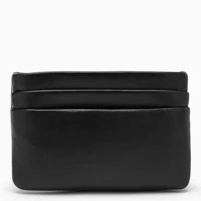 Shop Saint Laurent Padded Coin Purse With Logo In Black