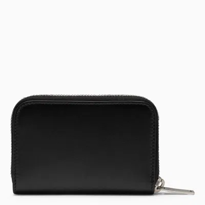 Shop Saint Laurent Zipper Around Wallet In Black