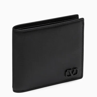 Shop Valentino Garavani Vlogo Continental Wallet In Black