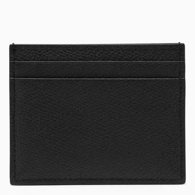 Shop Valentino Garavani Vlogo Card Holder In Black