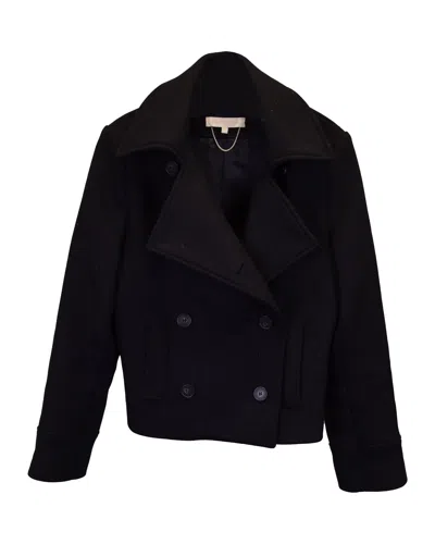 Shop Vanessabruno Vanessa Bruno Stuart Double-breasted Jacket In Black Virgin Wool