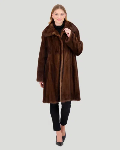 Shop Gorski Mink Short Coat In Multi