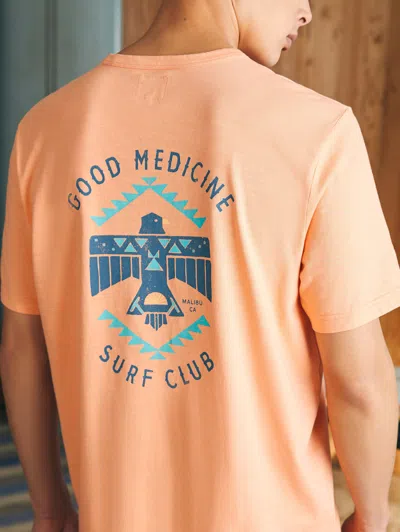 Shop Faherty Steven Paul Judd Good Medicine Surf Club T-shirt In Island Melon