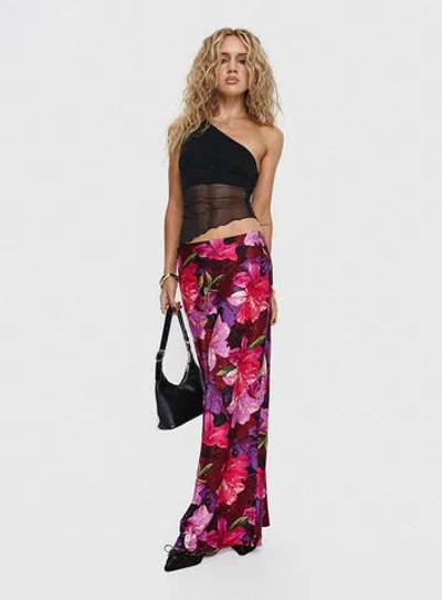 Shop Princess Polly Joder Maxi Skirt In Purple Floral